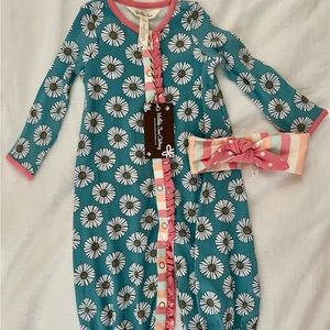 NWT Matilda Jane Daisy sleeper with headband.
